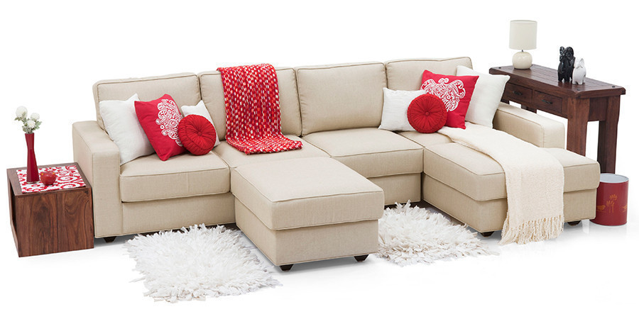 Fleming Sofa L Shape(Cream)
